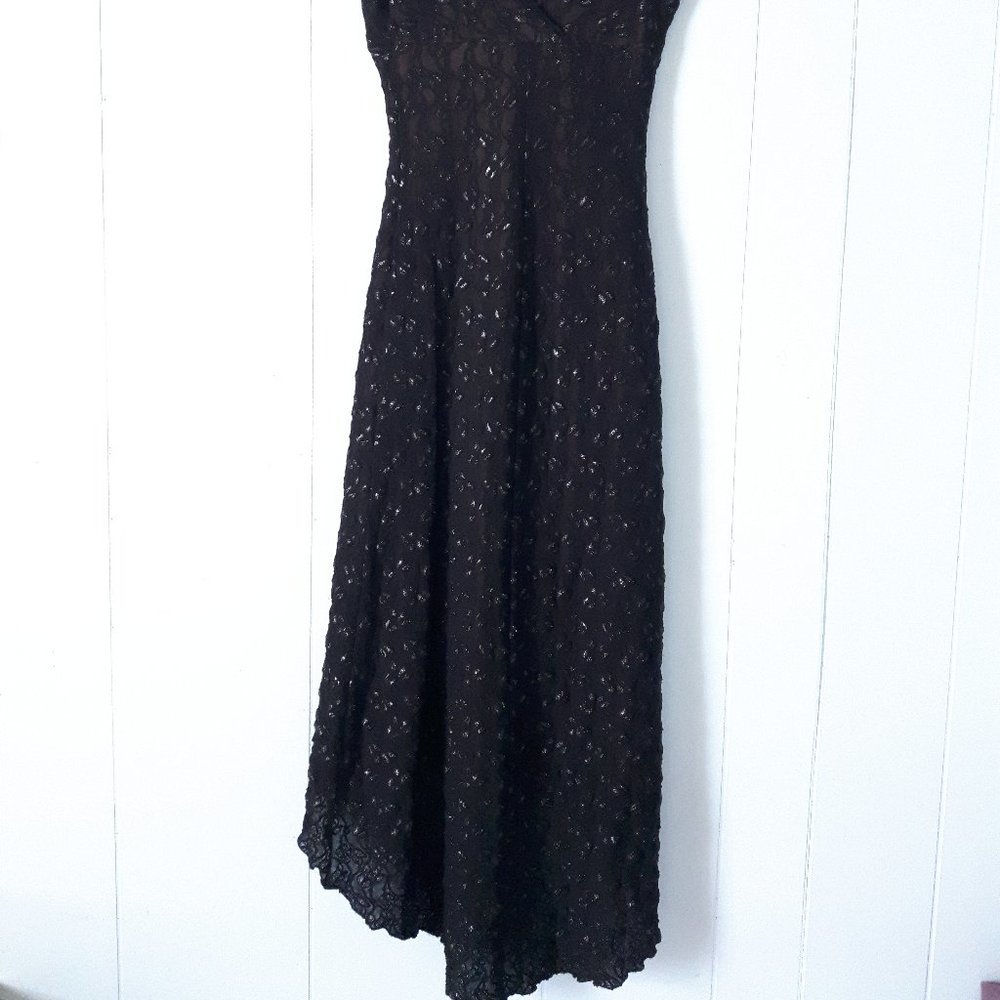 Contemporaine Midi Sparkle Black Dress - Picture 7 of 11